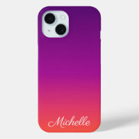 dégradé violet, rose et orange foncé
