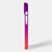 Coques Case-Mate iPhone dégradé violet, rose et orange foncé (Verso / Gauche)