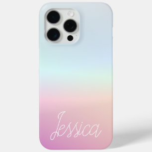 Coque iPhone 15 Pro Max Dégradés ombrés colorés cool et votre script