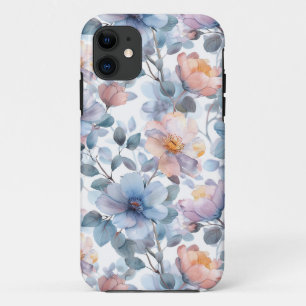 Case-Mate iPhone Case Délicat motif floral aquarelle en couleur pastel