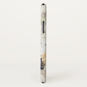 Coques Case-Mate iPhone Délicat rose oranger floral bleu aquarelle splash (Dos/Droite)