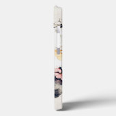 Coques Case-Mate iPhone Délicat rose oranger floral bleu aquarelle splash (Verso / Gauche)