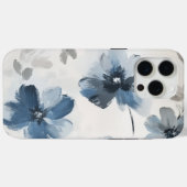 Coques Case-Mate iPhone Delicate Dusty Blue Floral Art 🌸 (Verso (horizontal))
