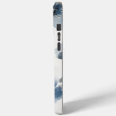 Coques Case-Mate iPhone Delicate Dusty Blue Floral Art 🌸 (Verso / Gauche)