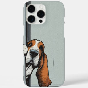 Coques iPhone 16 Pro Max Délicieux Art Mural de Chien Basset Hound