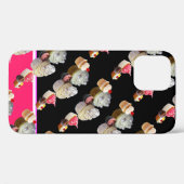 Coques Case-Mate iPhone DÉLICIEUX CUPCAKES DESERT SHOP, Rose, Fuchsia Blan (Verso (horizontal))