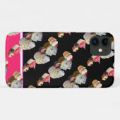 Coques Case-Mate iPhone DÉLICIEUX CUPCAKES DESERT SHOP, Rose, Fuchsia Blan (Dos (Horizontal))