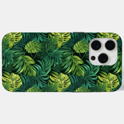 Coques Case-Mate iPhone Delicious Monster Feuilles Patterned Designer Toug (Verso (horizontal))