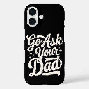 Coques iPhone 16 Demandez à votre père Maman drôle Fête des mères V