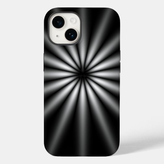 Coques Case-Mate iPhone Démarrage en acier inoxydable foncé (Verso)