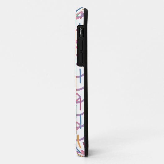 Coques Case-Mate iPhone Demi-cercles Abstraits Mod Op Fusion Art Motif (Dos/Gauche)