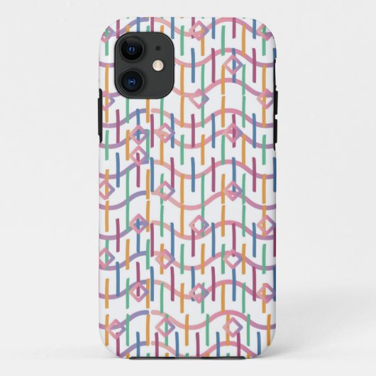 Coques Case-Mate iPhone Demi-cercles Abstraits Mod Op Fusion Art Motif (Dos)
