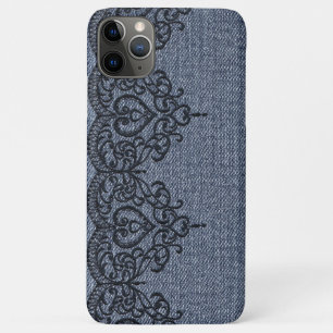 Case-Mate iPhone Case *~* Demin et Black Lace Romantique