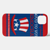 Coques Case-Mate iPhone Démocrate (Verso (horizontal))