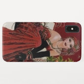 Coques Case-Mate iPhone demoiselle de Noël rétro art déco (Dos (Horizontal))