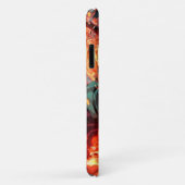 Coques Case-Mate iPhone démon slayer anime tanjiru incendie (Dos/Droite)