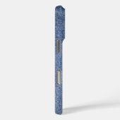 Coques Case-Mate iPhone Dénim bleu texture - Motif de tissu classique (Verso / Droite)