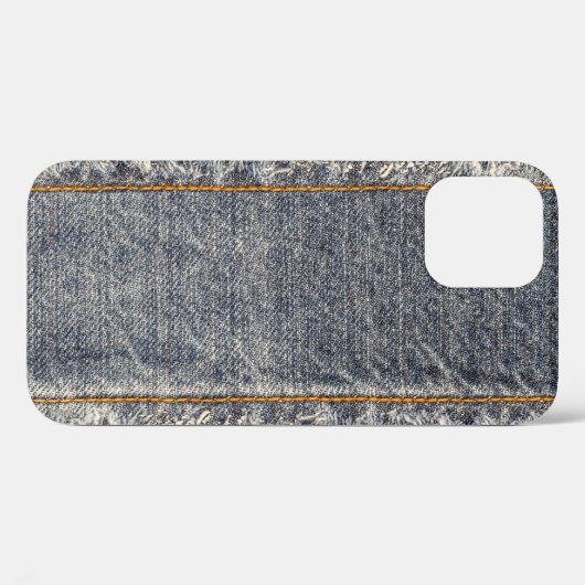 Coques Case-Mate iPhone Denim Blue Jeans : Décontracté Double Patch (Verso (horizontal))