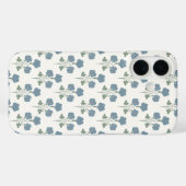 Coques Case-Mate iPhone Denim Poussiéreux & Botanique Côtière de Pêche (Verso (horizontal))