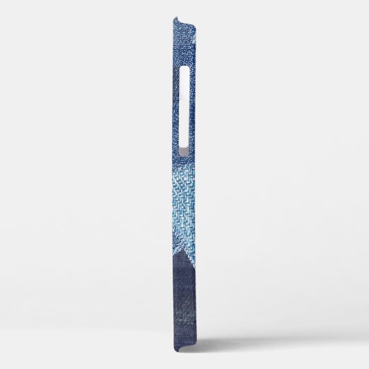 Coques Case-Mate iPhone Denim Urban : Patchwork à rayures détendues. (Verso / Gauche)