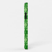 Coques Case-Mate iPhone Dentelle antique - émeraude et vert citron (Dos/Droite)