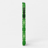 Coques Case-Mate iPhone Dentelle antique - émeraude et vert citron (Dos/Gauche)