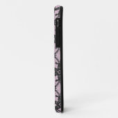 Coques Case-Mate iPhone Dentelle antique - noir et rose glacé (Dos/Gauche)