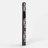 Coques Case-Mate iPhone Dentelle antique - noir et rose glacé (Dos/Droite)