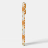 Coques Case-Mate iPhone Dentelle antique - orange et crème (Verso / Droite)