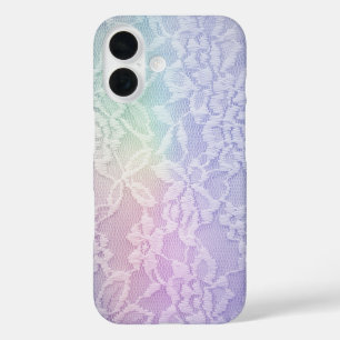 Coques iPhone 16 Dentelle arc-en-ciel