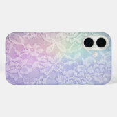 Coques Case-Mate iPhone Dentelle arc-en-ciel (Verso (horizontal))