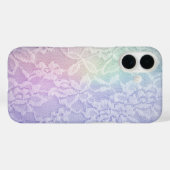 Coques Case-Mate iPhone Dentelle arc-en-ciel Pastel (Verso (horizontal))