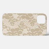 Coques Case-Mate iPhone Dentelle beige (Verso (horizontal))