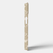 Coques Case-Mate iPhone Dentelle beige (Verso / Droite)