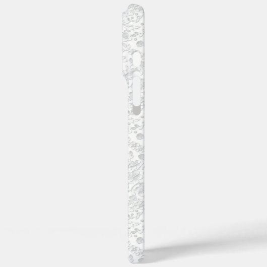 Coques Case-Mate iPhone Dentelle blanche (Verso / Gauche)