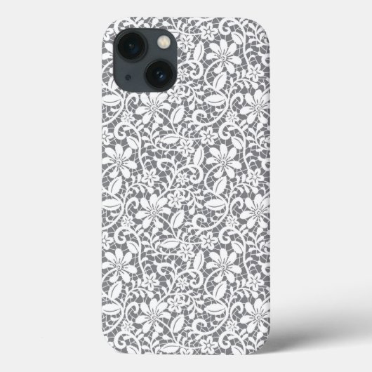 Coques Case-Mate iPhone Dentelle blanche 1 (Verso)