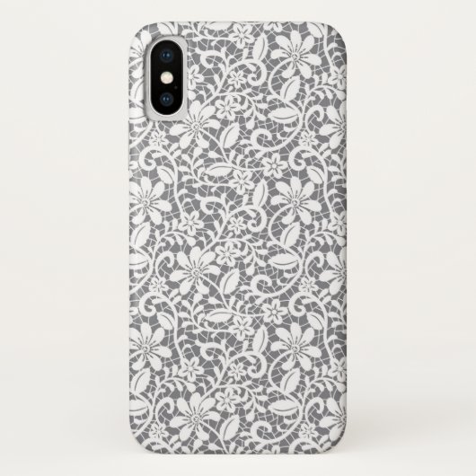 Coques Case-Mate iPhone Dentelle blanche 1 (Dos)