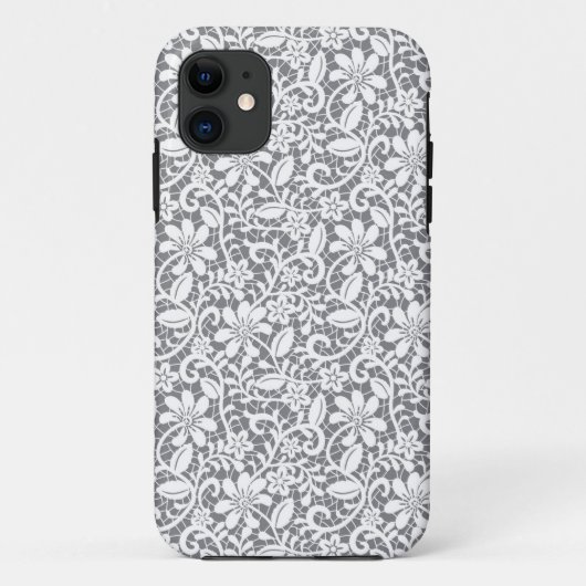 Coques Case-Mate iPhone Dentelle blanche 1 (Dos)