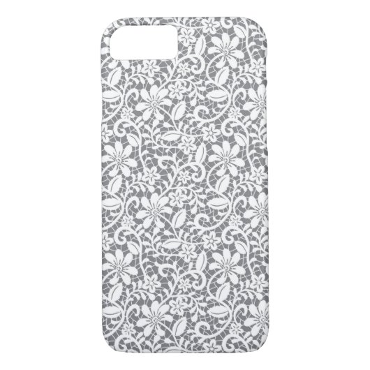 Coques Case-Mate iPhone Dentelle blanche 1 (Dos)