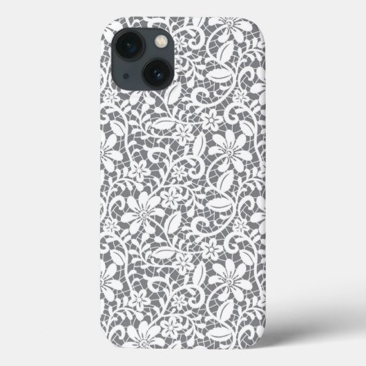 Coques Case-Mate iPhone Dentelle blanche 1 (Verso)
