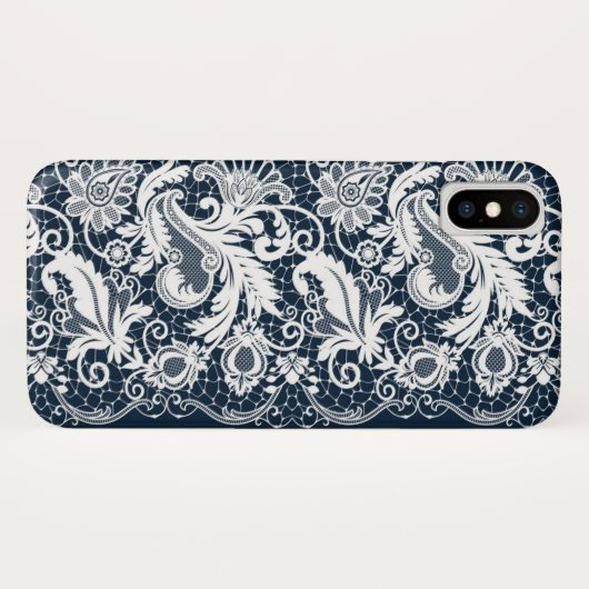 Coques Case-Mate iPhone Dentelle blanche 2 (Dos (Horizontal))