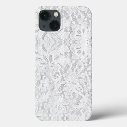 Coques Case-Mate iPhone Dentelle blanche tombante (Verso)