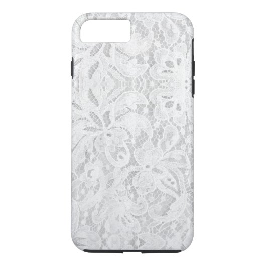 Coques Case-Mate iPhone Dentelle blanche tombante (Dos)