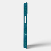 Coques Case-Mate iPhone dentelle bleue turquoise élégante étincelle (Verso / Droite)