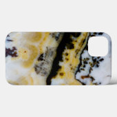 Coques Case-Mate iPhone Dentelle d'argent Onyx (Verso (horizontal))