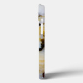 Coques Case-Mate iPhone Dentelle d'argent Onyx (Verso / Gauche)
