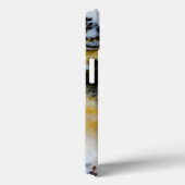 Coques Case-Mate iPhone Dentelle d'argent Onyx (Verso / Droite)