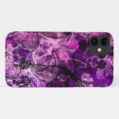 Coques Case-Mate iPhone Dentelle de Wahin Orchidée hawaïenne rose (Dos (Horizontal))