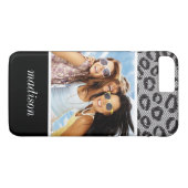 Coques Case-Mate iPhone Dentelle faite sur commande de photo et de nom (Dos (Horizontal))
