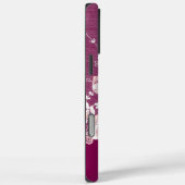 Coques Case-Mate iPhone Dentelle florale rose (Verso / Droite)